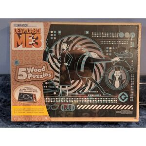 Despicable Me 3 Wood Puzzles - 5 Jigsaw‎ Puzzles for Kids, Ages 3+ - Cardinal